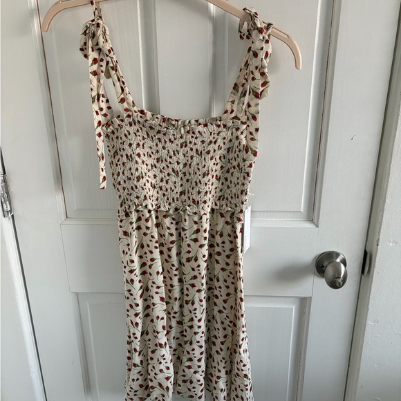 Reformation Seabreeze Marion Mini Dress - Cream and Red Mini Dress - Picture 3 of 7